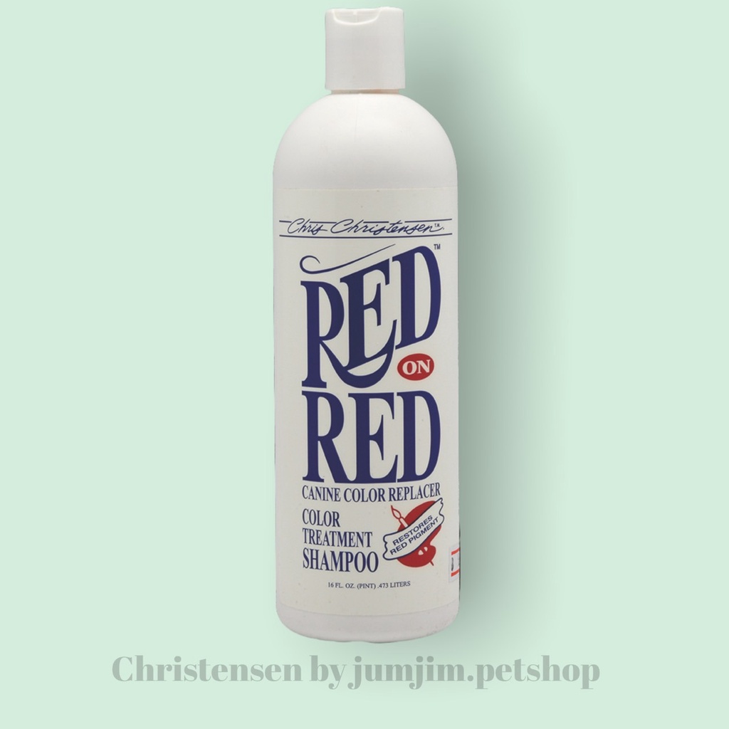 Chris Christensen​ 473ml. Red​ on Red​ shampoo​ แชมพูสุนัขขนแดง แชมพูสุนัขประกวด by jumjim.petshop