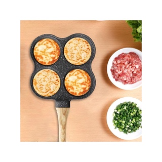 ❁Four-hole Frying Pot Pan Thickened Omelet Pan Non-stick Egg Pancake Steak Pan