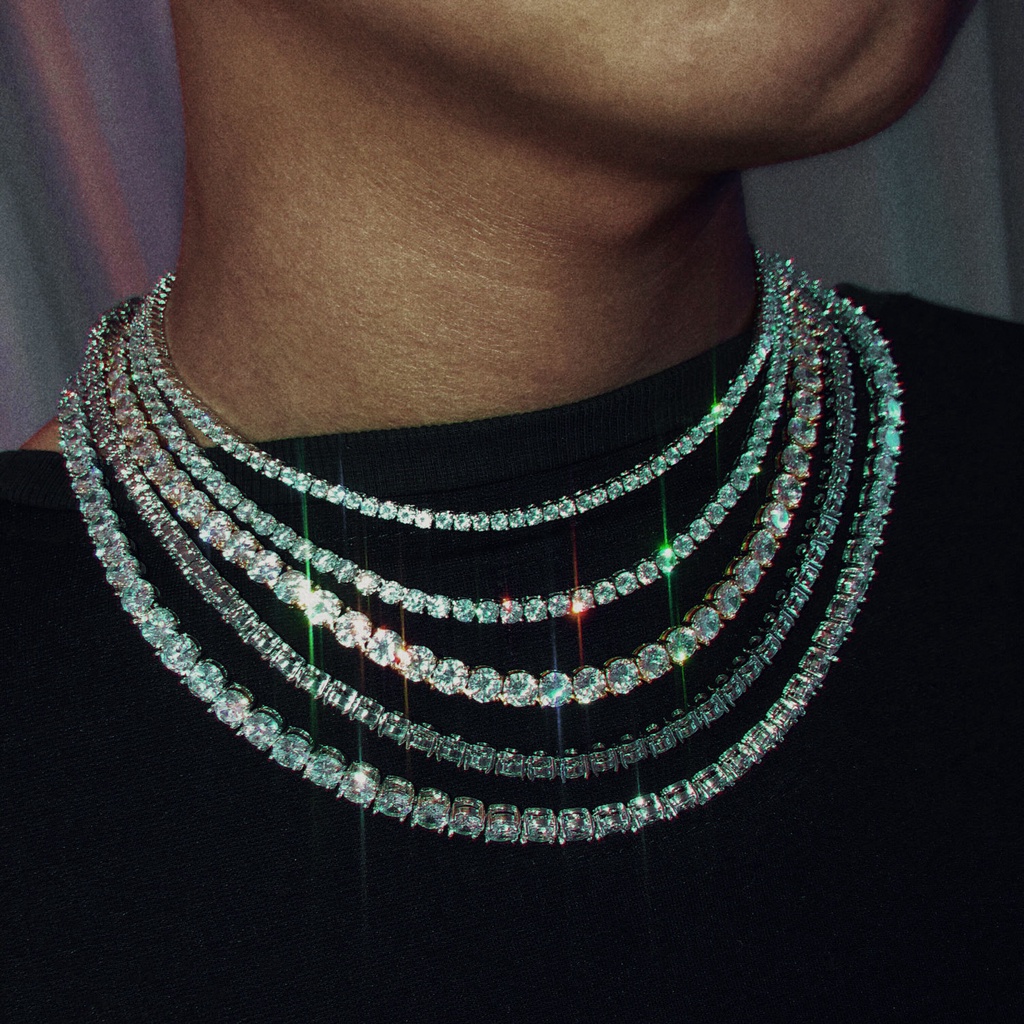 ★韓国人気★TATIANA★French Twist Chain Necklace Intertwined Link Short Chain Necklace - 24Kt Gold Plated