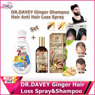 DR.DAVEY Ginger Hair Anti Hair Loss Spray 100 ml + shampoo (set)