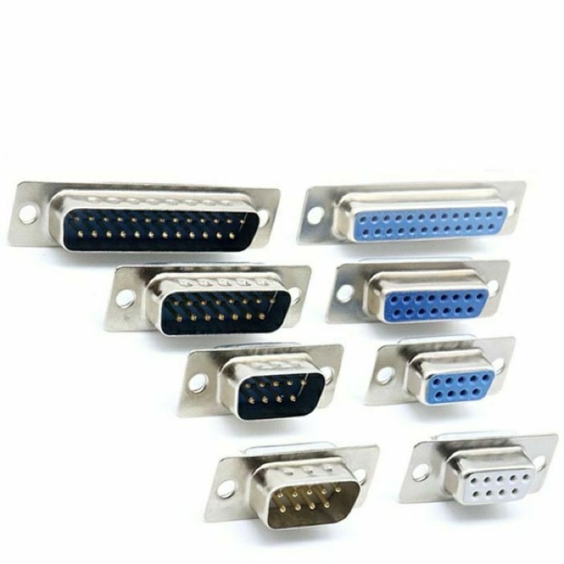 พร้อมส่งออกบิลได้  ชุดหัวประกอบ DB-9 DB9  ,DB15 ,DB25 Male Female Connector with socket D-Sub 9 pin 