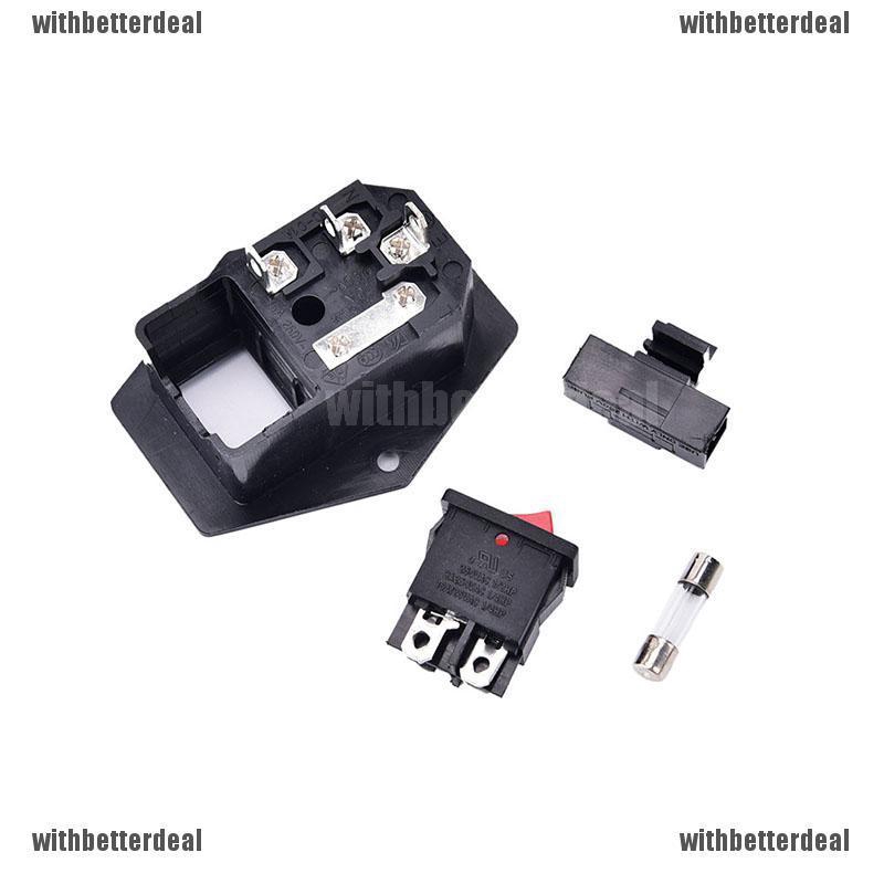 3 Pin Iec 320 C 14 แผงโมดูลปลั๊กฟิวส์สวิทช์ 10a 250 V - withbetterdeal1 ...