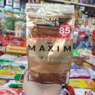 กาแฟ maxim coffee สีทอง ชนิดเติม 2 ขนาด AFG Maxim 60, 85 แก้ว กาแฟ แมกซิม กาแฟสำเร็จรูป