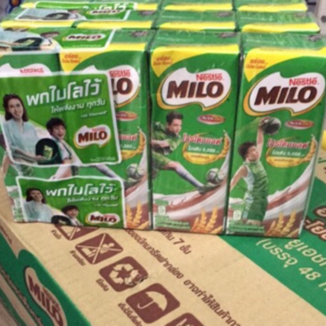 ยกลัง ไมโลUHT 180มล แพค4 *12 แพค ลังล่ะ 48 กล่อง