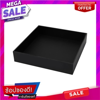 ถาดอะคริลิกเหลี่ยม 20x20x4 ซม. KECH สีดำ S อุปกรณ์ใส่อาหาร ACRYLIC TRAY KECH 20X20X4CM S BLACK