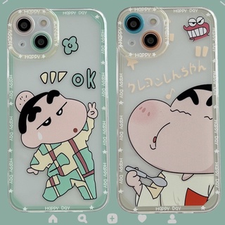 เคส oppo Reno7 Reno7z A76 A15 A74 A15 A93 A94 A54 A5S A3S A7 A8 A9 A12 A5 A92 A72 A9 2020 A16 A55 A31 A53 Reno2F Reno4 Reno5 Reno6z A3S F19 F9 Pro F11pro A92020 C11 C15 C17 เคสโทรศัพท์มือถือซิลิโคน TPU แบบนิ่ม ลายการ์ตูนน่ารัก เครยอน ชินจัง oppo case