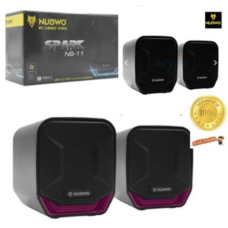 ลำโพงสำหรับคอมพิวเตอร์ ขนาดกะทัดรัด NUBWO SPARK (NS010) SPERKER USB2.0 Black