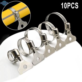 10PCS Jubilee Clips Stainless Steel Hose Clip Hose Clamp Worm Drive Hose Clip(in stock）