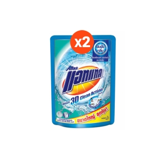 [แพ็ค2] แอทแทค 3D คลีน แอ็คชั่น น้ำยาซักผ้า สูตรน้ำ 1400 มล Attack 3D Clean Action Liquid Laundry Detergent 1400ml