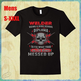 ขายดี เสื้อยืด พิมพ์ลายกราฟฟิคเชื่อม Proud Welder แฟชั่นสําหรับผู้ชาย