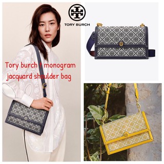 กระเป๋าสะพายไหล่ สะพายข้าง ของแท้ burch t monogram jacquard shoulder bag คอลเลคชั่น T Monogram