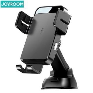 Joyroom JR-ZS219 15W ขาตั้งที่ชาร์จในรถแบบไร้สาย  สำหรับ iPhone 12 Pro การชาร์จอย่างรวดเร็วแผงควบคุมที่ยึดในรถ / ช่องระบายอากาศเครื่องชาร์จ QI เซ็นเซอร์อัจฉริยะไฟฟ้าหนีบอัตโนมัติสำหรับ iPhone 12 pro Samsung S20 Huawei Mate 30