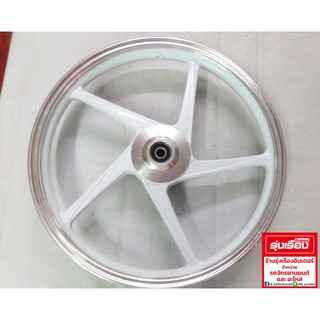 ล้อแม็ก YUSTA สำหรับรถรุ่น CLICK125-14 ขนาด1.40x14 สีขาวปัด