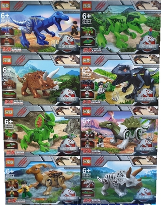 CHAMAA บล็อกตัวต่อ 2010 ไดโนเสาร์ dinosaur จูราสสิค เวิลด์ Jurassic World ของเล่น เสริมพัฒนาการ สำหรับเด็ก  จีน