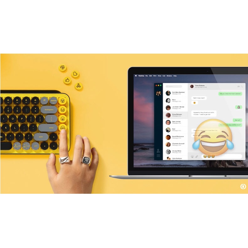 LOGITECH MULTI DEVICE KEYBOARD POP KEY (ENTH) - lvs1knedf9 - ThaiPick