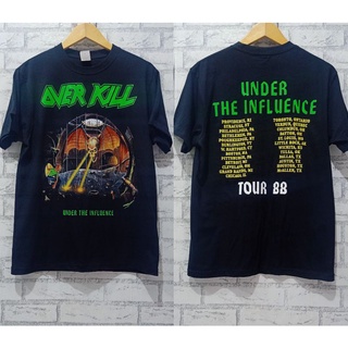 [S-5XL] เสื้อยืด Over KILL Under The Influence 88