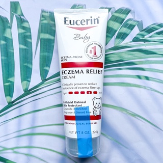 56% OFF ราคา Sale!!! EXP: 11/2022 Eucerin® Baby Eczema Relief Cream 226g ยูเซอริน ครีมบำรุงผิว สำหรับเด็ก