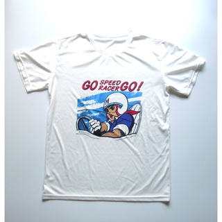 เสื้อยืดมือสอง ลาย Speed Racer T-shirt สีขาวครีม