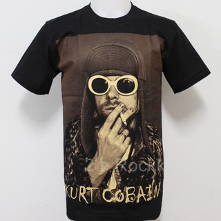 เสื้อ Kurt Cobain Nirvana เสื้อยืด เสื้อวง เคิร์ต โคเบน S137 ไซส์ยุโรป