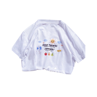 โปรโมชั่น : 1บาท สำหรับลูกค้าใหม่ช้อปปี้ พร้อมส่ง ♡MEXOCUTE เสื้อยืดลาย  GOOD THINGS COMING 