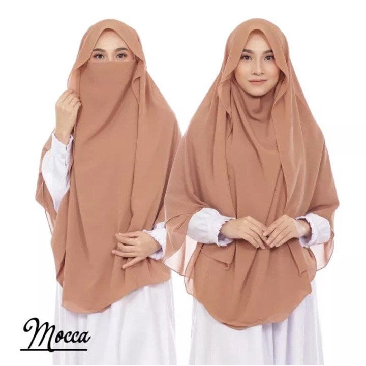 ฮิญาบ French Khimar NIqab Saba Syari JUmbo Veil | ผ้าคลุมฮิญาบ