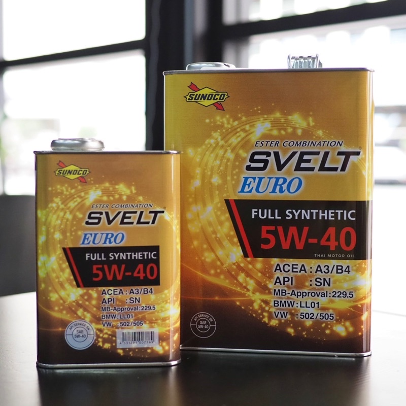 [ลดราคา] *ญี่ปุ่นแท้ๆ Sunoco Svelt Euro 5w40 น้ำมันเครื่องสังเคราะห์แท้