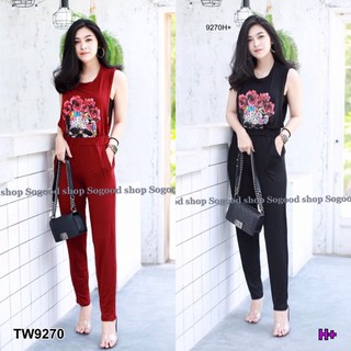 TW9270Set เสื้อกล้ามแขนกว้าง + กางเกงขายาว รายละเอียดสินค้า Set 2 ชิ้น เสื้อกล้ามแขนกว้าง สกรีนลายกะโหลกกราฟฟิก +กางเกง