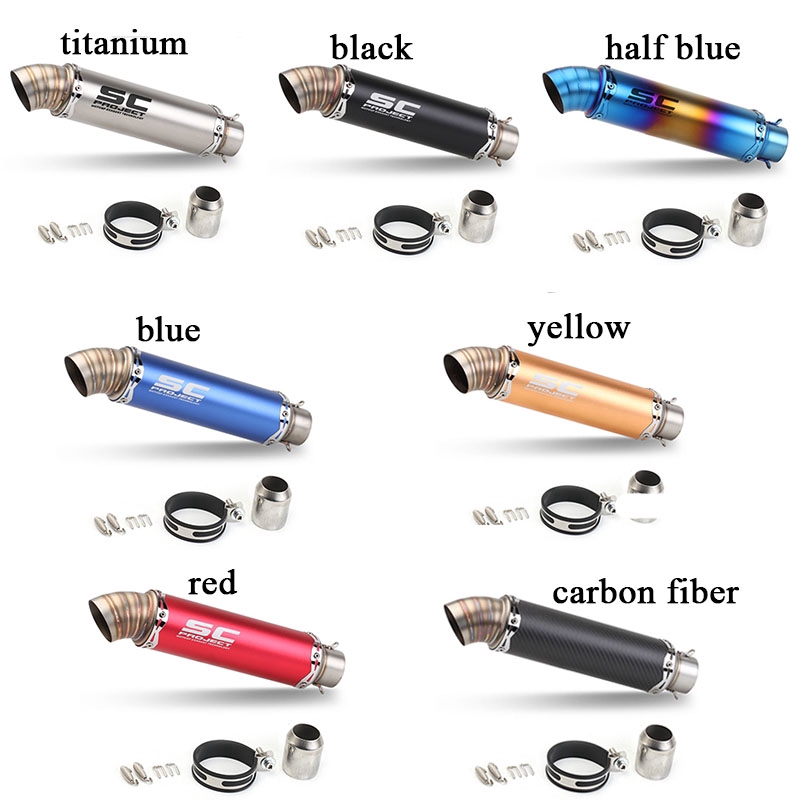 Universal 38-51mm Moto Silencer ท่อไอเสียรถจักรยานยนต์ - รูปที่ 7