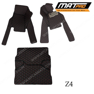 MatPro พรมปูพื้นเข้ารูป5D 6D Premium Fitted Leather Car Mats สำหรับรถรุ่น BMW Z4 ปี2010