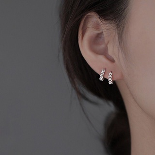 ต่างหู ห่วง ลายหัวใจ heart hoop earring สไตล์เกาหลี แฟชั่น ผู้หญิง พร้อมส่ง