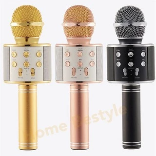 bestyle_home เครื่องเล่นคาราโอเกะ บลูทูธ ไร้สาย ไมโครโฟนคอนเดนเซอร์ ลำโพงในตัว