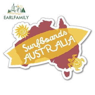 Earlfamily สติกเกอร์ไวนิล ลาย Australia กันน้ํา ขนาด 13 ซม. x 9.3 ซม. สําหรับติดตกแต่งตู้เย็น รถยนต์