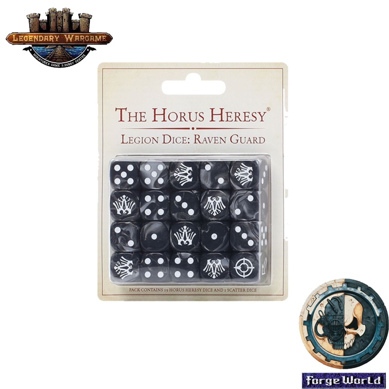 [PREORDER] WARHAMMER: RAVEN GUARD The Horus Heresy Legion Dice: Raven Guard ลูกเต๋า