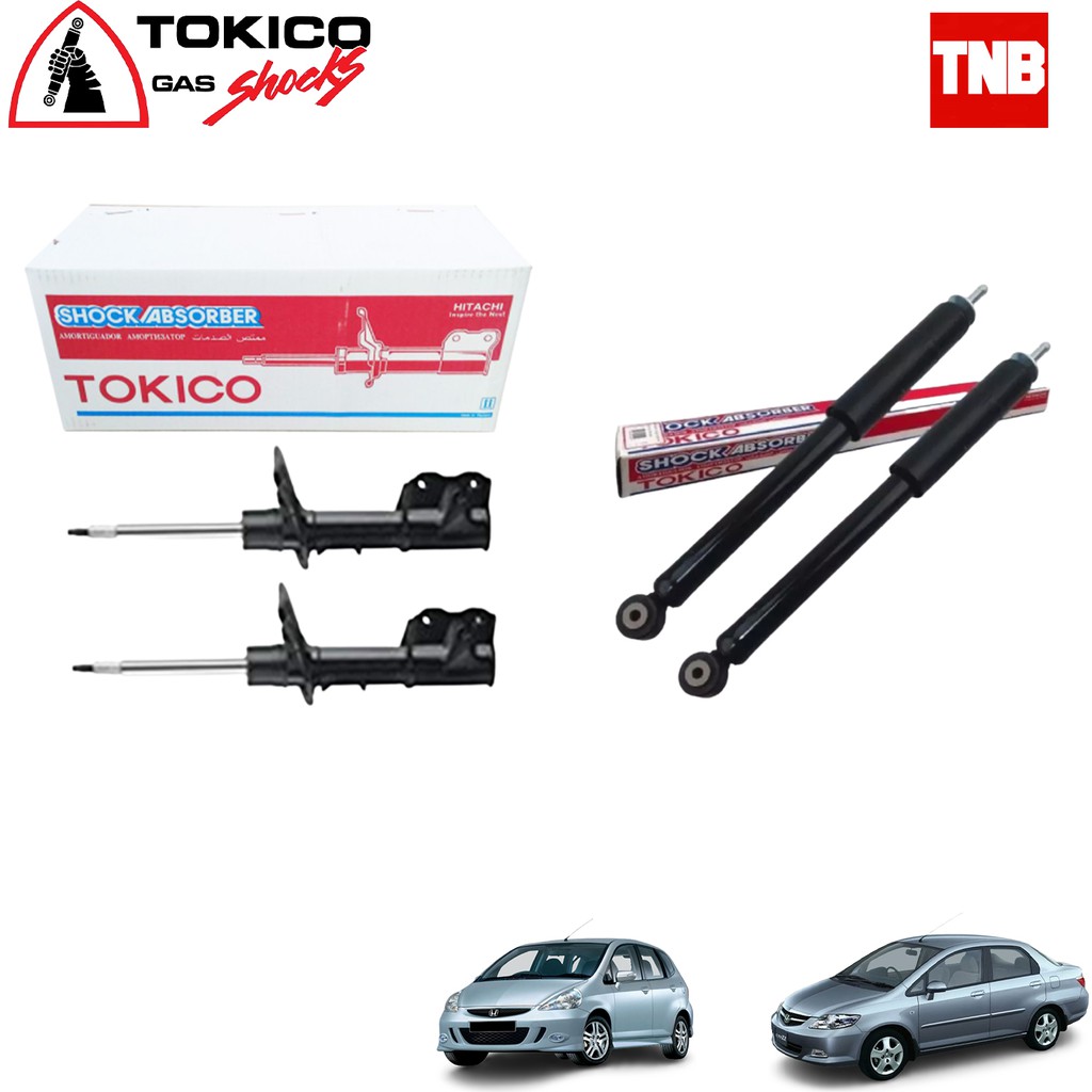 TOKICO โช้คอัพ HONDA CITY ZX JAZZ GD ปี 2003-2007 โช๊คอัพ ฮอนด้า ซิตี้ แจ็ส โตกิโกะ