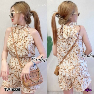 ME16225 New Collection มาแล้วค่ะรอบนี้เริ่สสค่ะซิส ต้องจัดแล้วค่ะ ชุด Set 2 ชิ้น แขนกุด ผู้โบว์ ด้านหลัง มาพร้อมกับกางเก