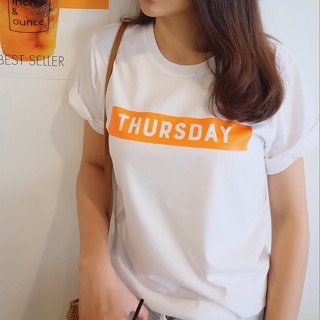 เสื้อยืด Thursday Tshirt เสื้อผ้าแฟชั่น เสื้อ oversize - My day collection