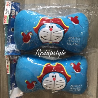 หมอนรองคอในรถ(2ชิ้น) Doraemon Captain ✨ลิขสิทธิ์แท้✨