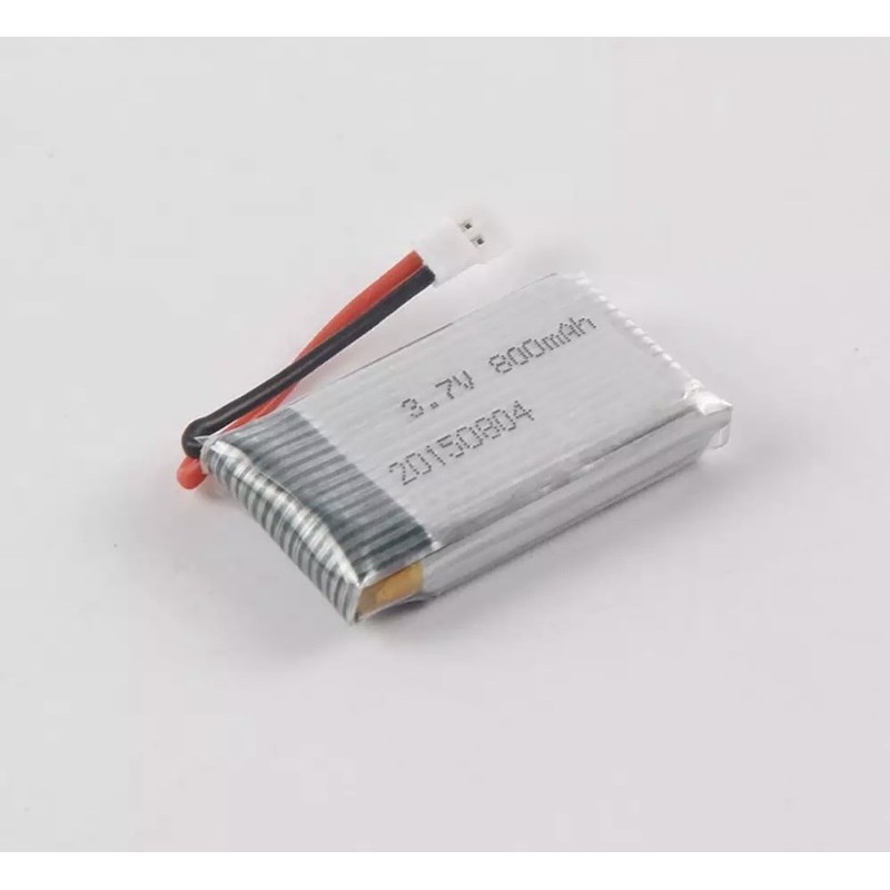 แบตเตอรี่สำรองโดรนX52HD&โดรนไซด์กลางขนาดและความจุ 3.7V 800mah แบตลิโพสองสาย