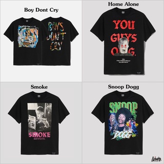 🔥 6.6 SALE 🔥 ® เสื้อ Oversize รุ่น Boy Dont Cry / Home / Smoke / Snoop Dogg  สีดำ OSS-5XL