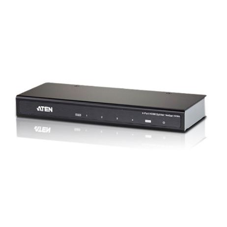 ATEN VS184A Splitter (ราคาพิเศษ) เครื่องกระจายสัญญาณภาพ แบบ 1 อินพุท 4 เอาท์พุท (3D,4kx2k)
