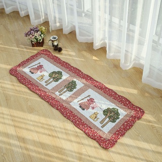 Floor Mat พรมเช็ดเท้าวินเทจ พรมเช็ดเท้าผ้าฝ้าย  ขนาด 50*135cm