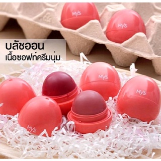 บลัชออนชนิดครีม มิสส์ บอนนี่ บลัช ซอฟท์ บาล์ม ขนาด 12 ก. เบอร์ 02 สีพีช  MYSS Bonnie Blush Soft Balm 12 g.