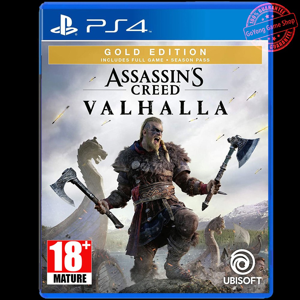 Assassins Creed Valhalla (มือ2 Zone3 )  แผ่นเกมส์ PS4
