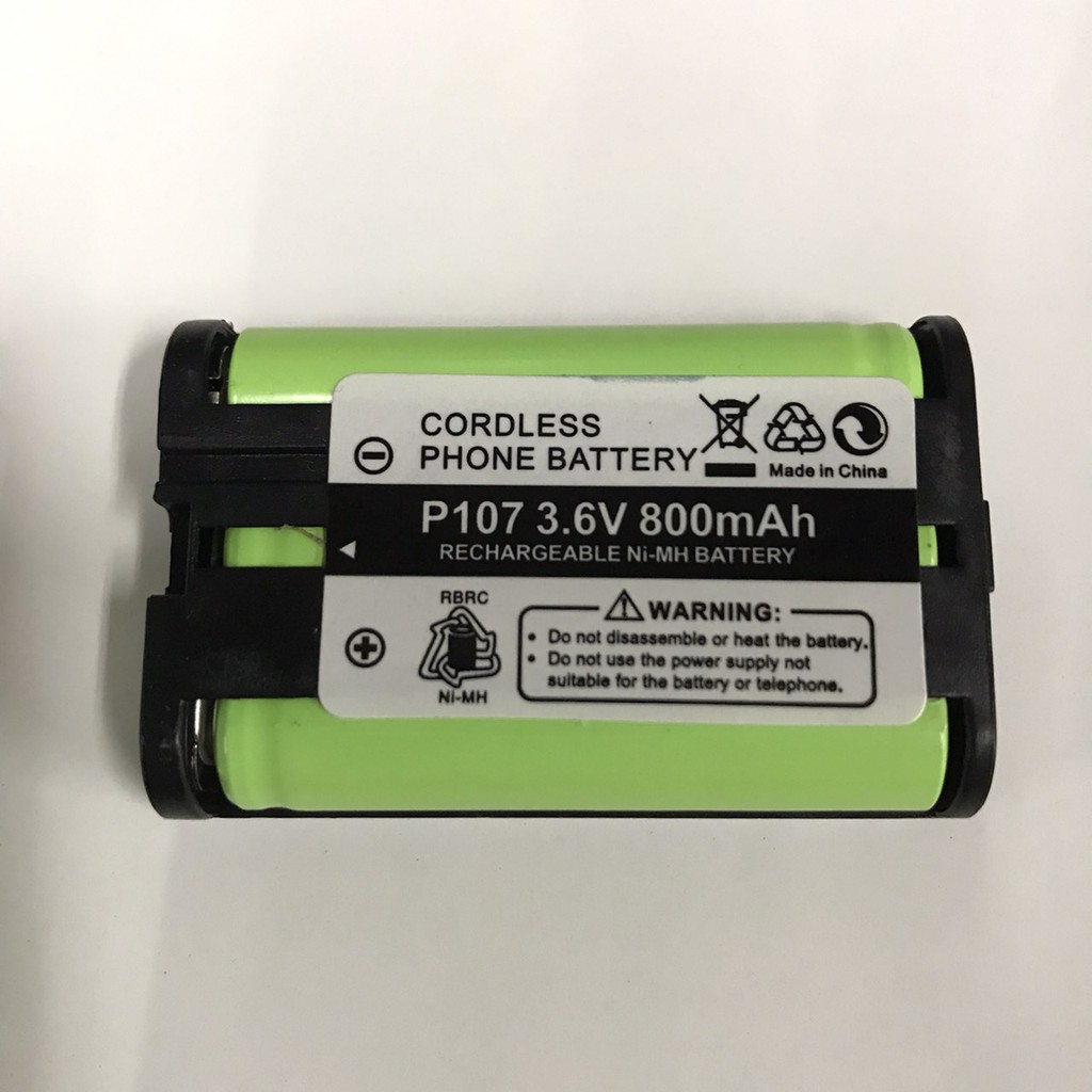 แบตเตอรี่ โทรศัพท์ไร้สายพานาโซนิค HHR-P107 (TYPE 35) 800mAh