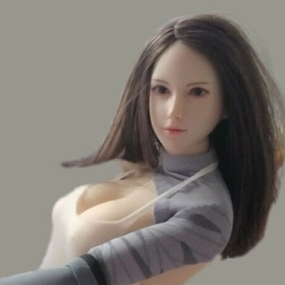 ฟิกเกอร์โมเดล 1/6 female head carved sculpt 12