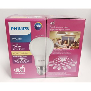 หลอดไฟฟิลิปส์ Philips MyCare LEDBulb 6W A60 E27 3000K