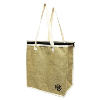 Earthwise : ETWAMZ002* กระเป๋าเก็บอุณหภูมิ Large Jute Insulated Shopping Grocery Bags