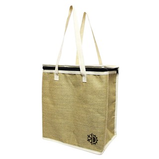 Earthwise : ETWAMZ002* กระเป๋าเก็บอุณหภูมิ Large Jute Insulated Shopping Grocery Bags