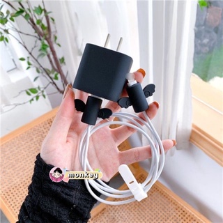 🔥พร้อมส่ง🔥เคสซิลิโคนอ่อนนุ่มชาร์จ สำหรับAPPIE  Power Adapter 18W/20W Cable Bite ตัวถนอมสายชาร์จ เคสหัวชา