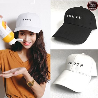 หมวกแก๊ป YOUTH ปีกโค้ง สไล์เท่ๆ F5Ah15-0663